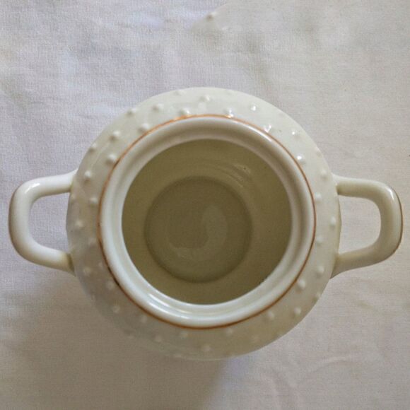 MJ HUMMEL Danbury Sugar & Creamer Set Porcelain Rainy Day Boy Girl Vintage - Picture 10 of 16